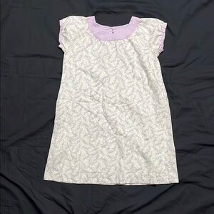 Elizabeth Hurley White and Purple Nightgown Pajamas